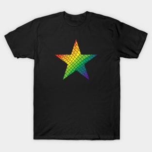 Tiled Star Gay Pride Star T-Shirt